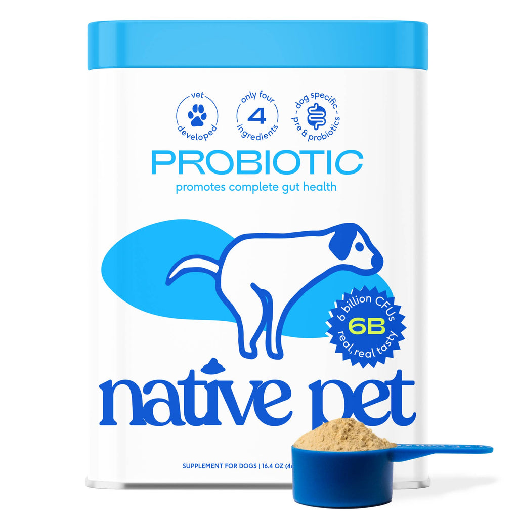 Suplemento en polvo probiótico y prebiótico formulado por veterinarios