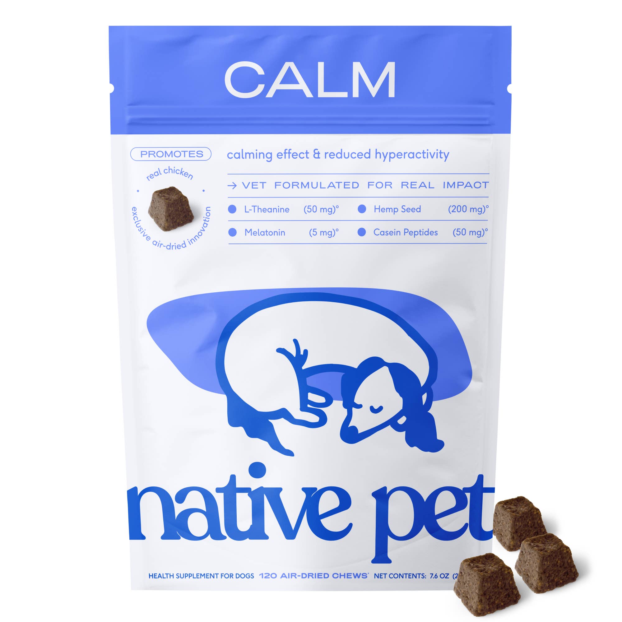 Suplemento calmante y de ansiedad Calm Chews para perros