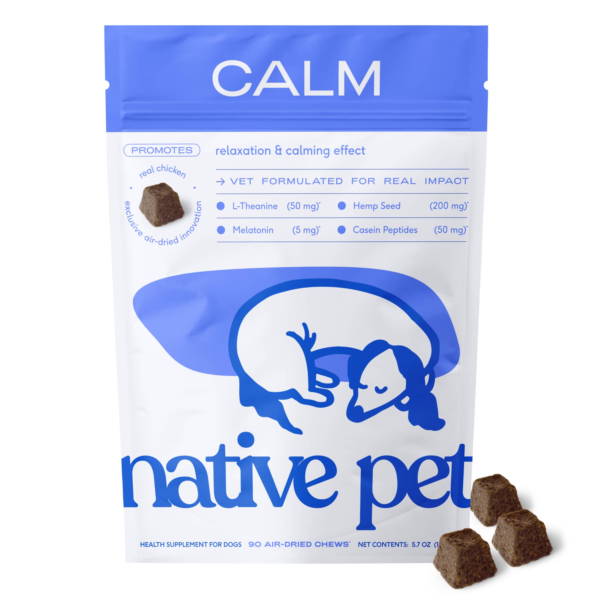 Suplemento calmante y de ansiedad Calm Chews para perros