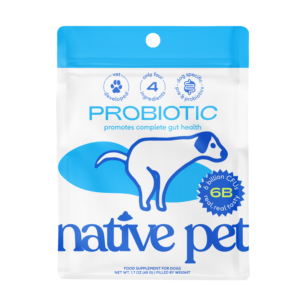 Suplemento en polvo probiótico y prebiótico formulado por veterinarios