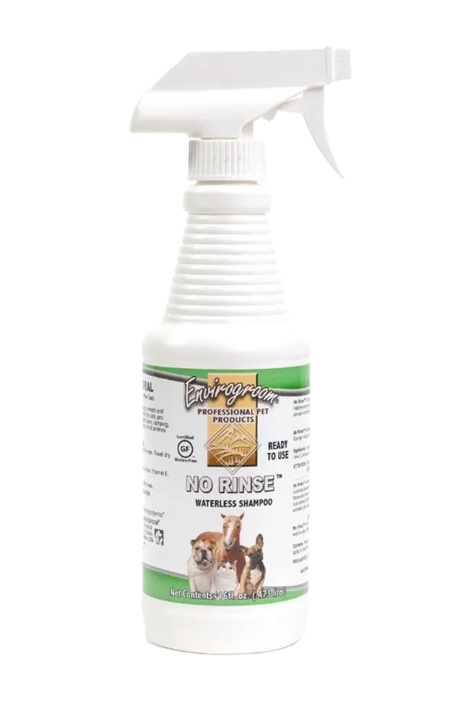 No Rinse Waterless Shampoo Spray 16oz by Envirogroom