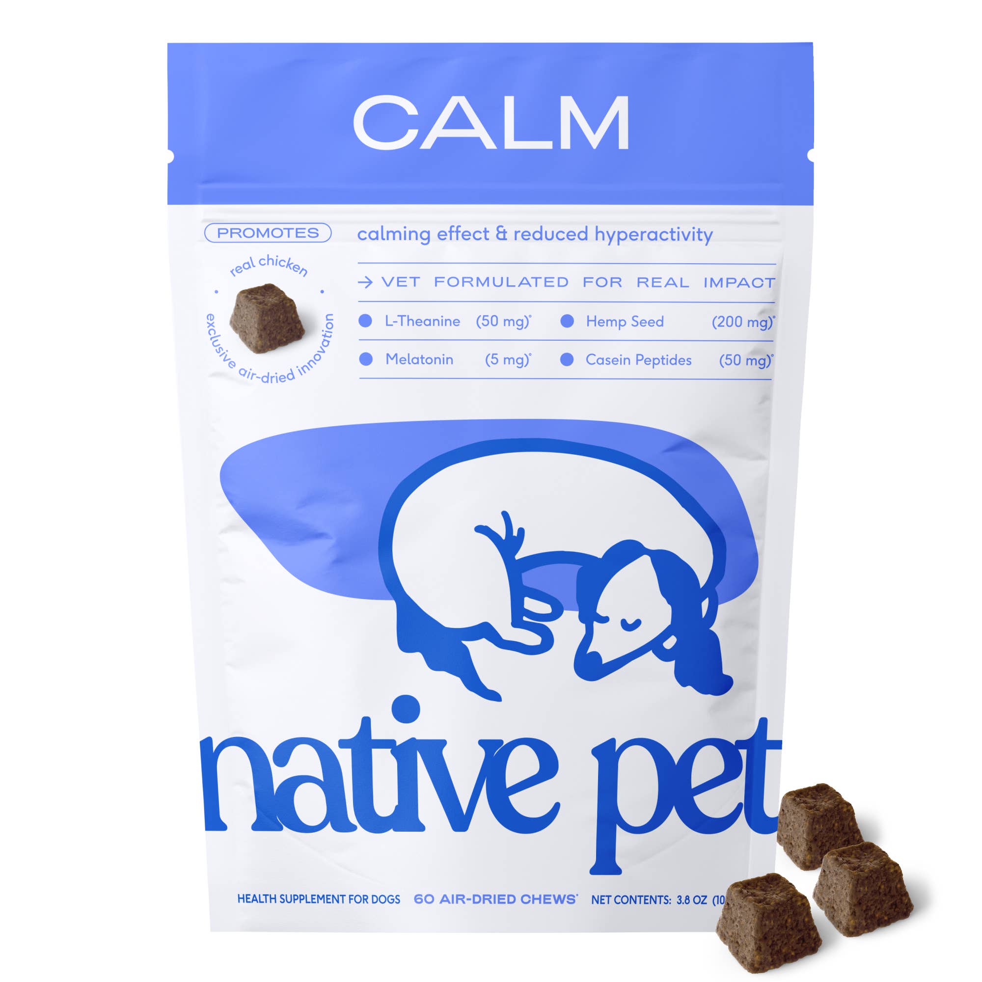 Suplemento calmante y de ansiedad Calm Chews para perros