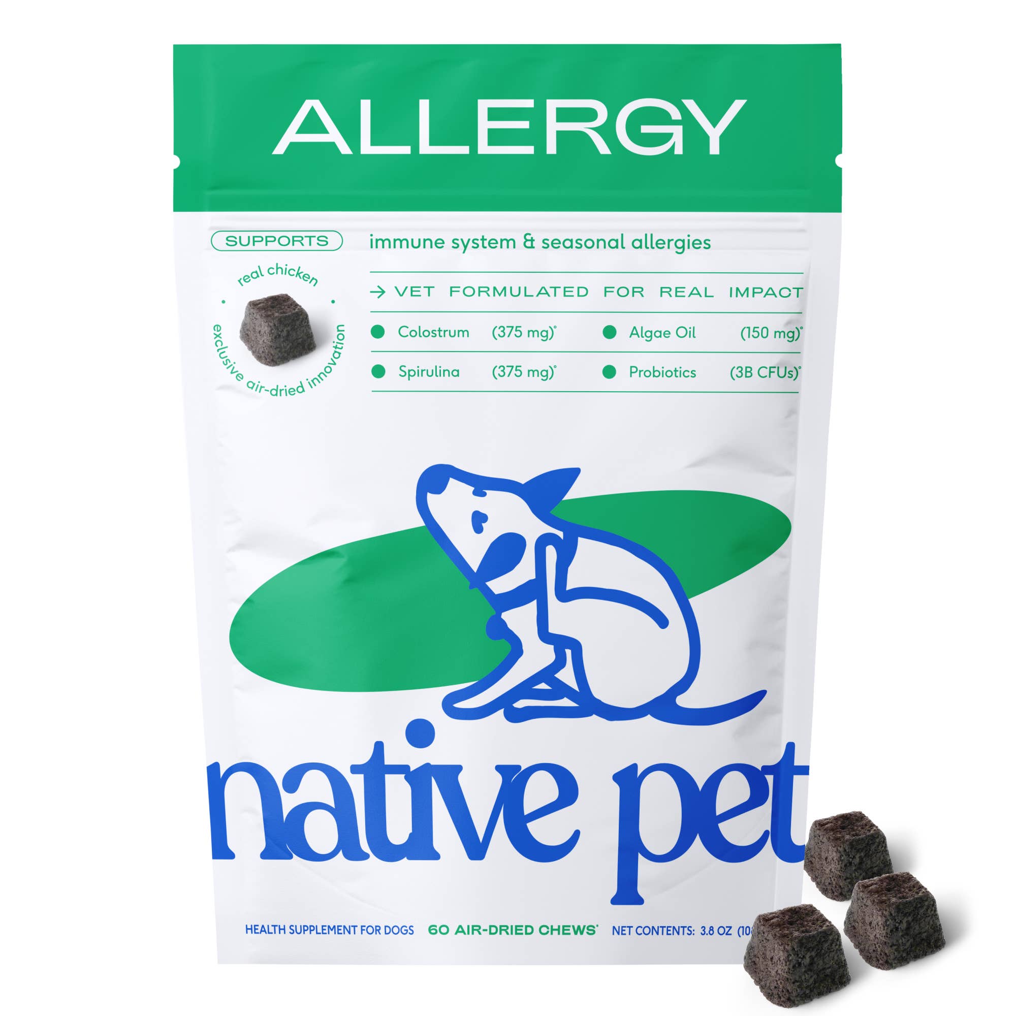 Allergy & Immune Chews, un suplemento para aliviar la alergia y la picazón