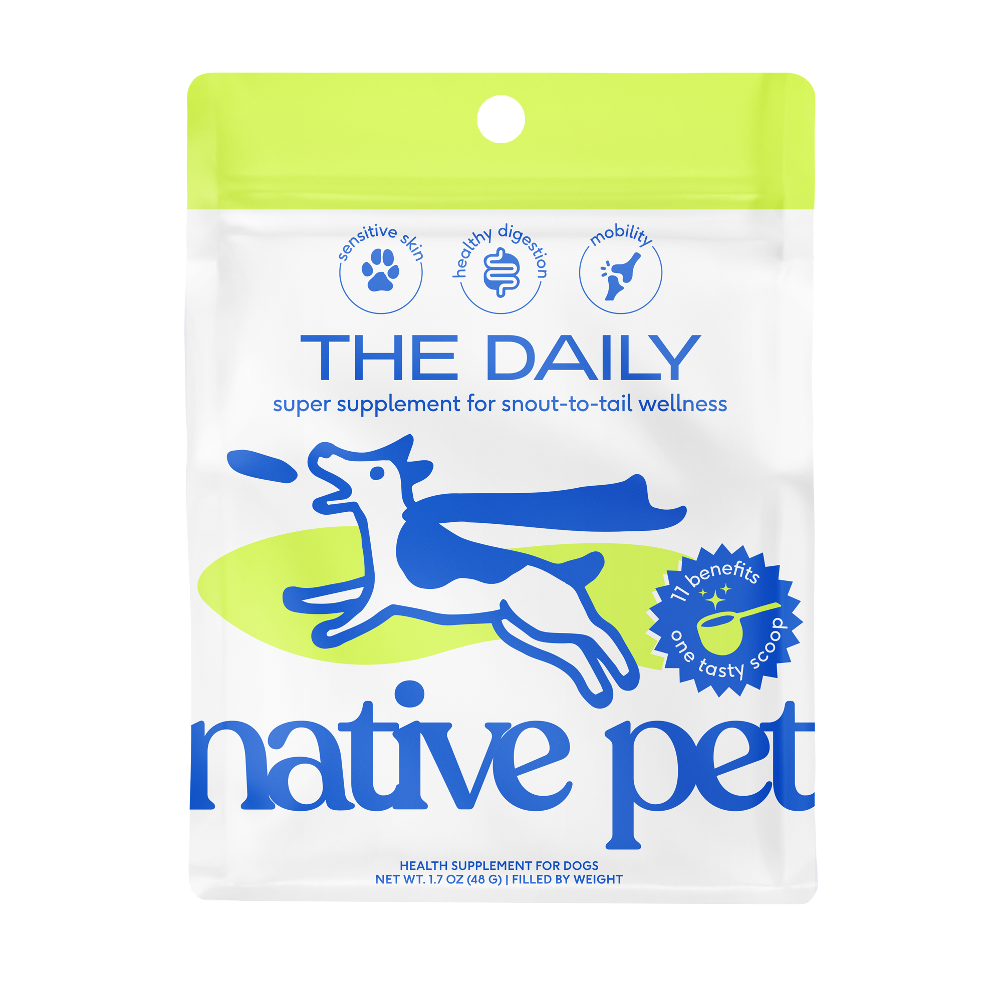 The Daily Powder Supplement, multivitamínicos 11 en 1 para perros