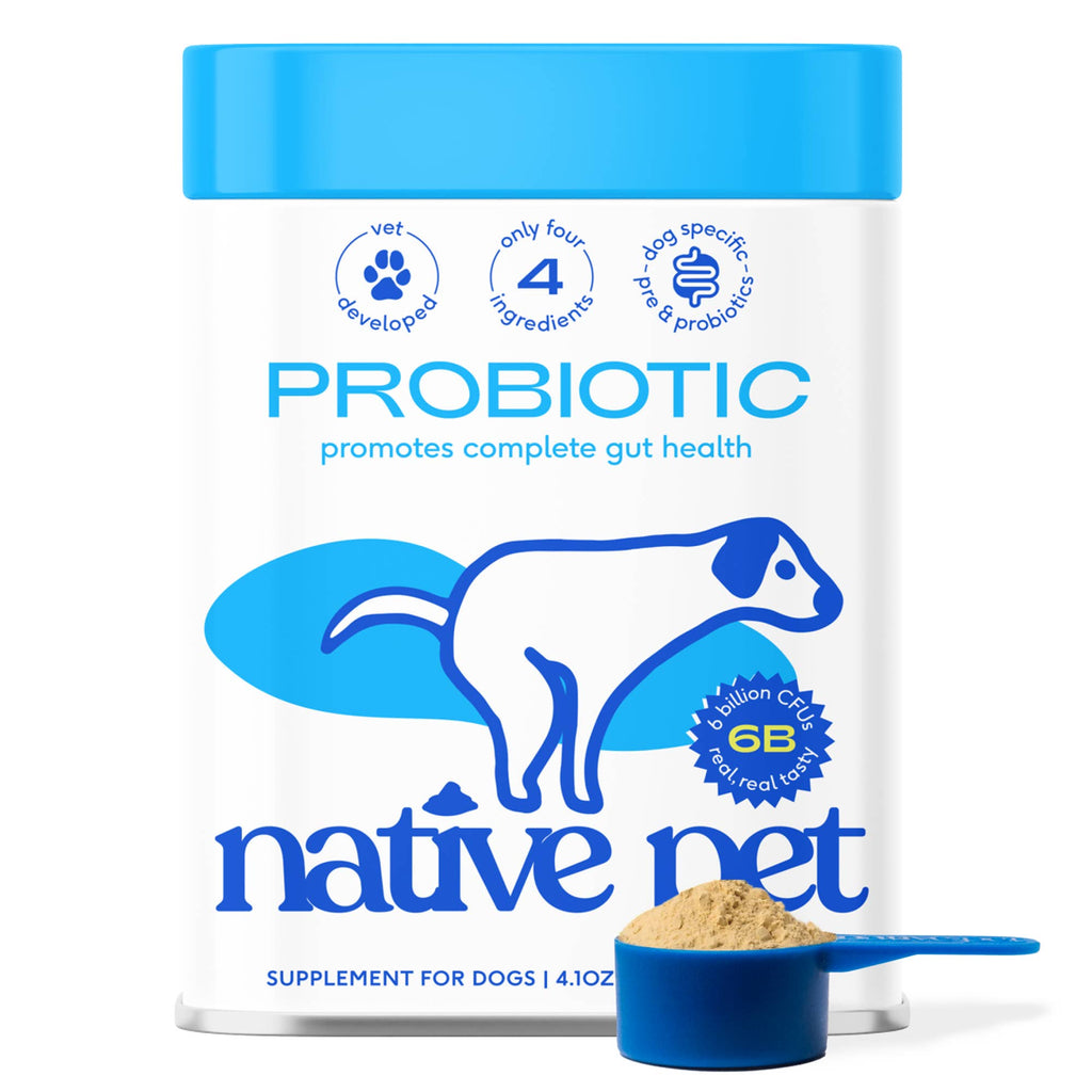 Suplemento en polvo probiótico y prebiótico formulado por veterinarios