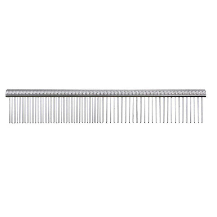 Greyhound Style Chrome Comb (7.5" Fine/Coarse)